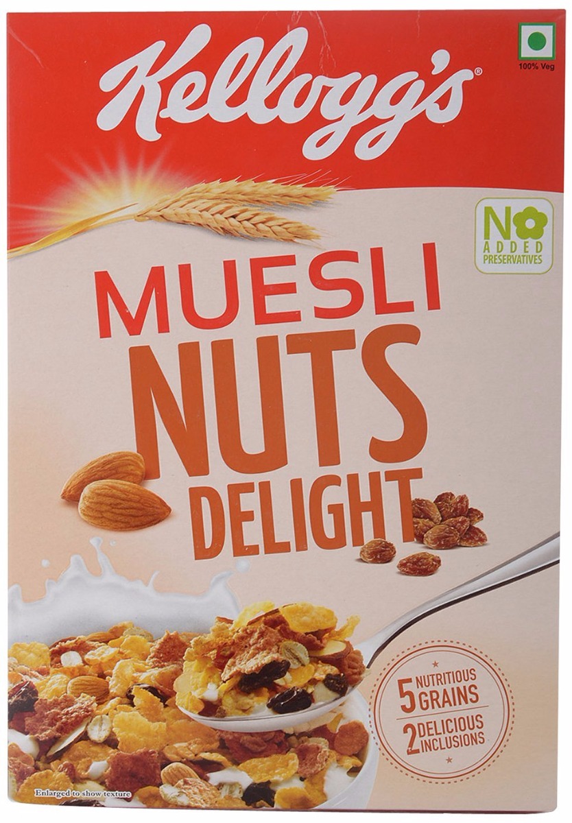 Kellog's Muesli - Nuts Delight, 500 gm 