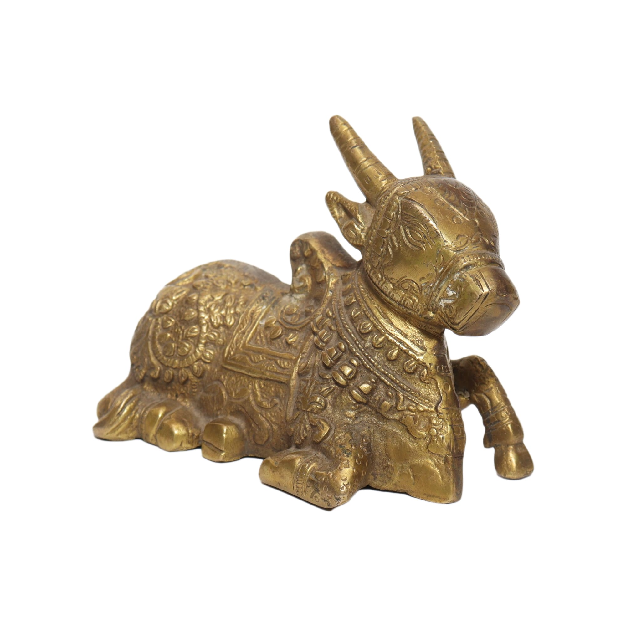 Seven Chakra Handicraft -13cm Size Nandi Statue