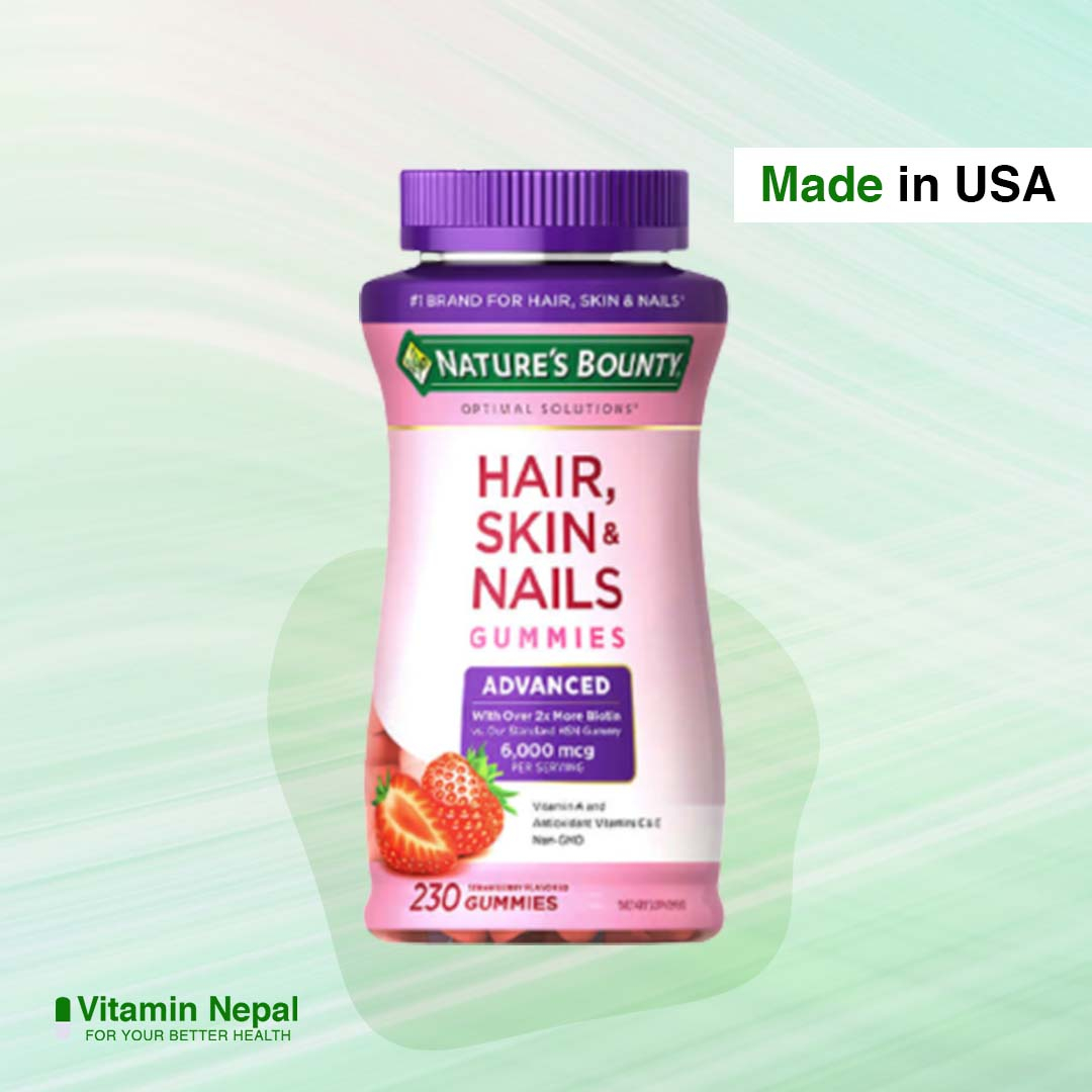 Nature’s Bounty Hair, Skin, and Nails Supplement – 230 Gummies