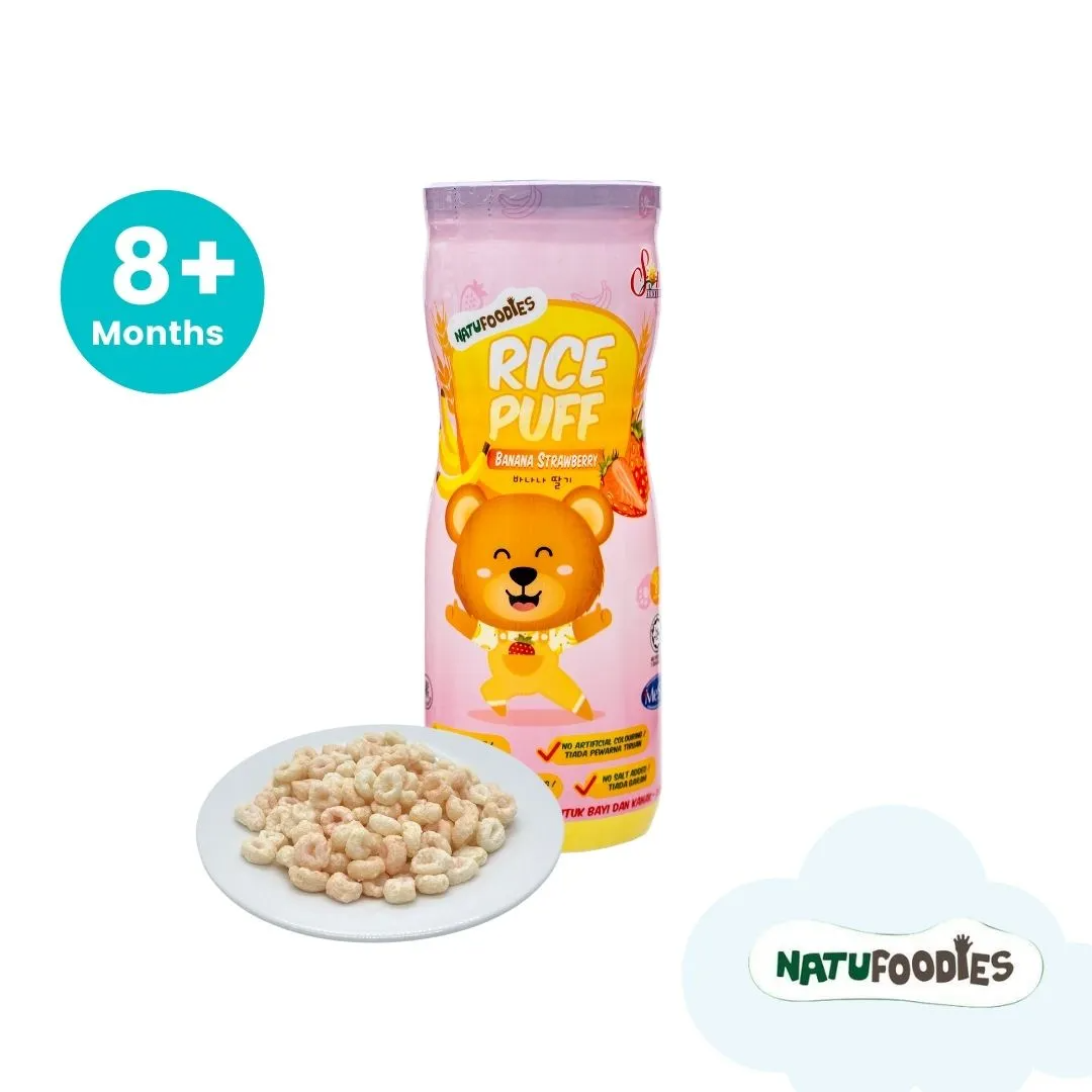 Natufoodies - Rice Puff Banana & Strawberry