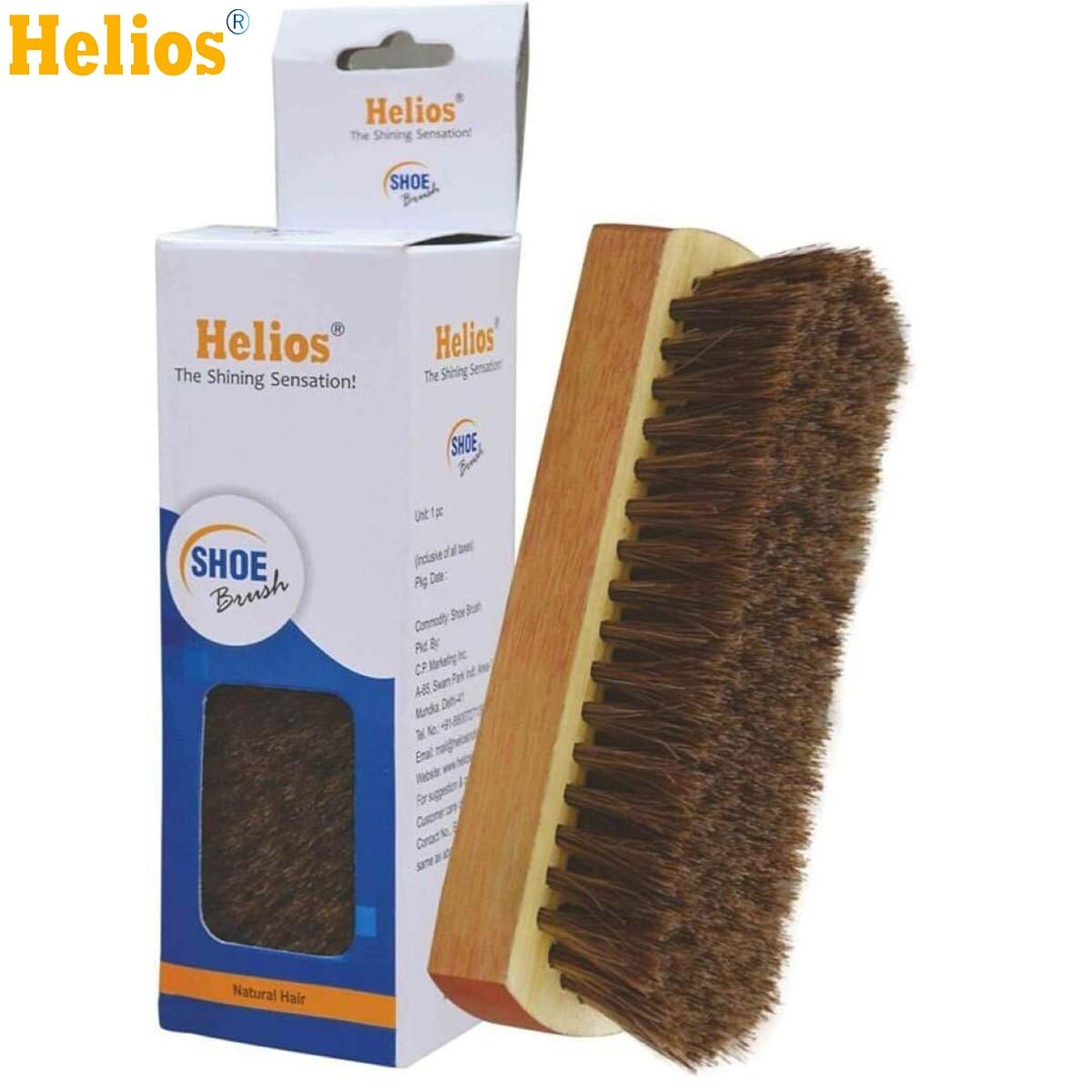 Helios Natural Hair Leather Shoe Brush