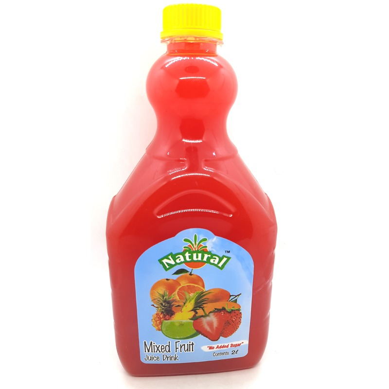 Natural Mixed Fruit No Sugar Added Juice Drink 2Ltr