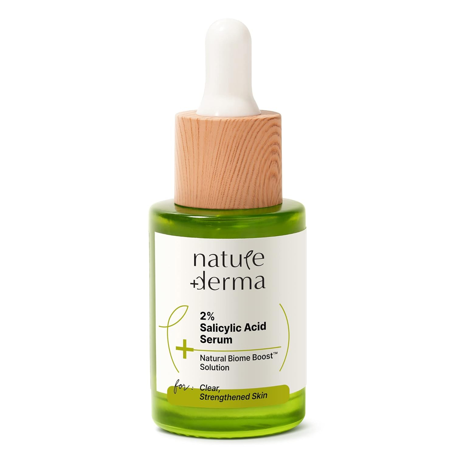 Nature Derma 2% Salicylic Acid Serum with Natural Biome-Boost™| Reduces Acne, Blackheads and Blemishes| Clear, Hydrated, and Strengthened Skin | 30ml | Dermatologically Tested