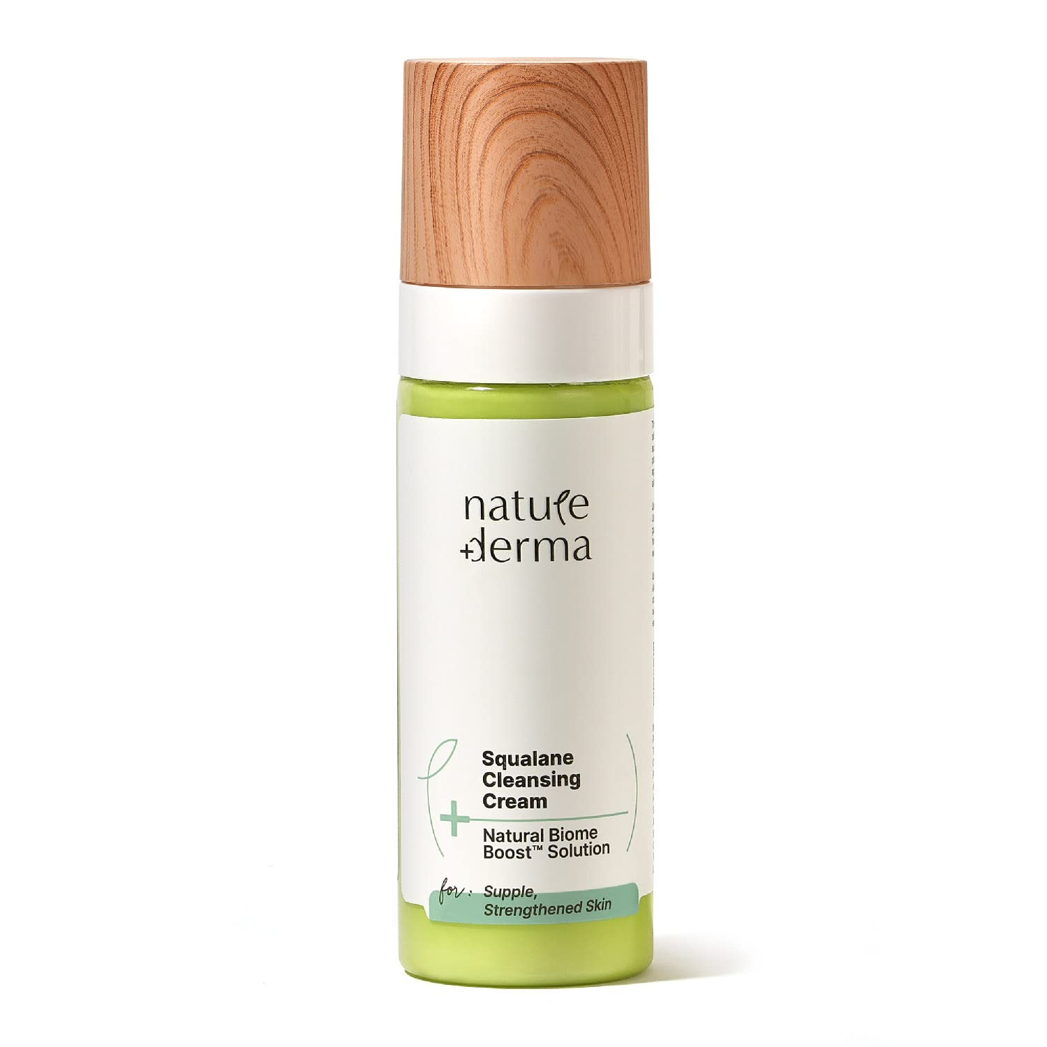 Nature Derma Squalane Cleansing Cream with Natural Biome-Boost™ | Soap Free Face Wash| Gently Cleanses Dirt & Pollution | Hydrated, Supple & Strengthened Skin | 50ml | Dermatologically Tested