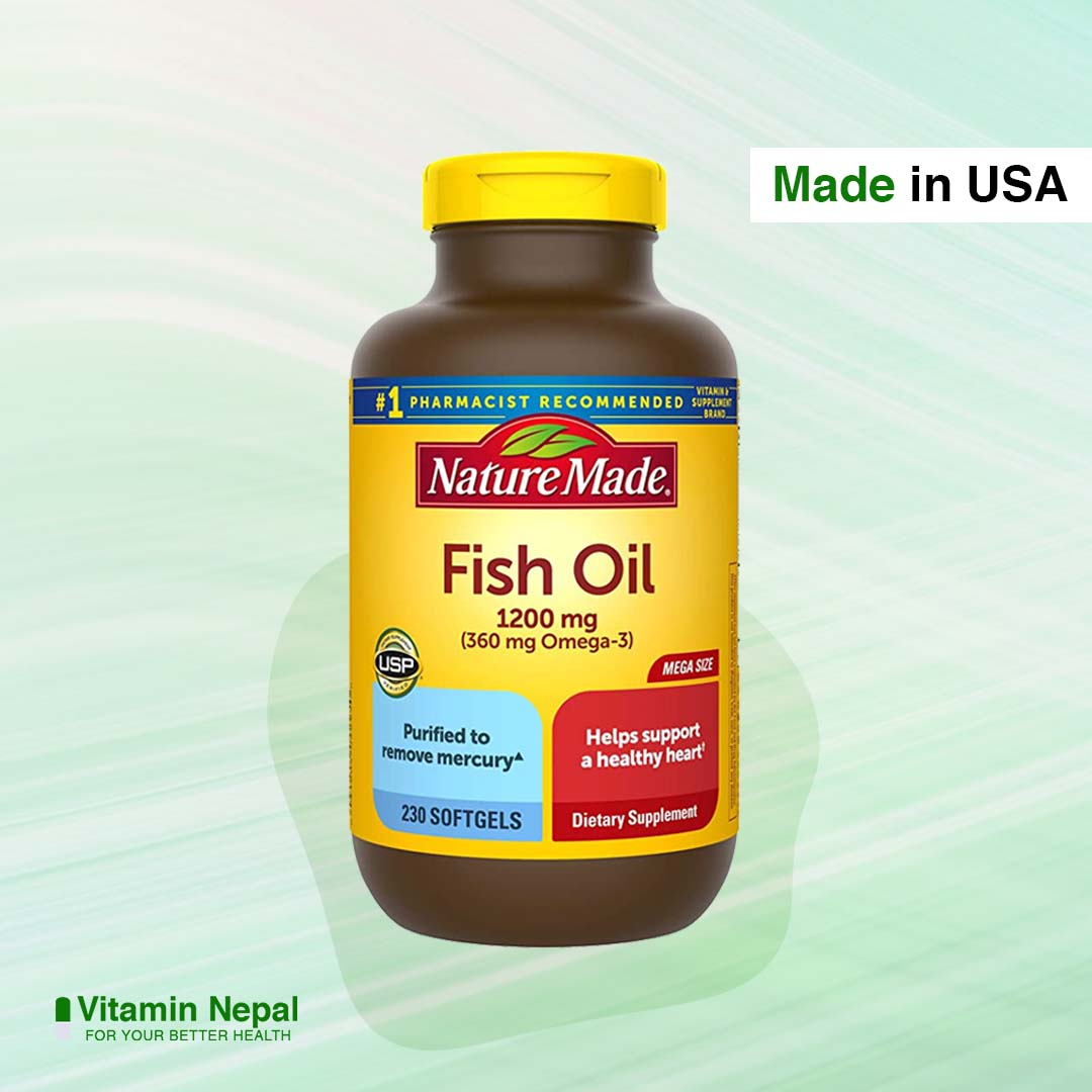 Nature Made 1200mg Fish Oil – 200 Softgels