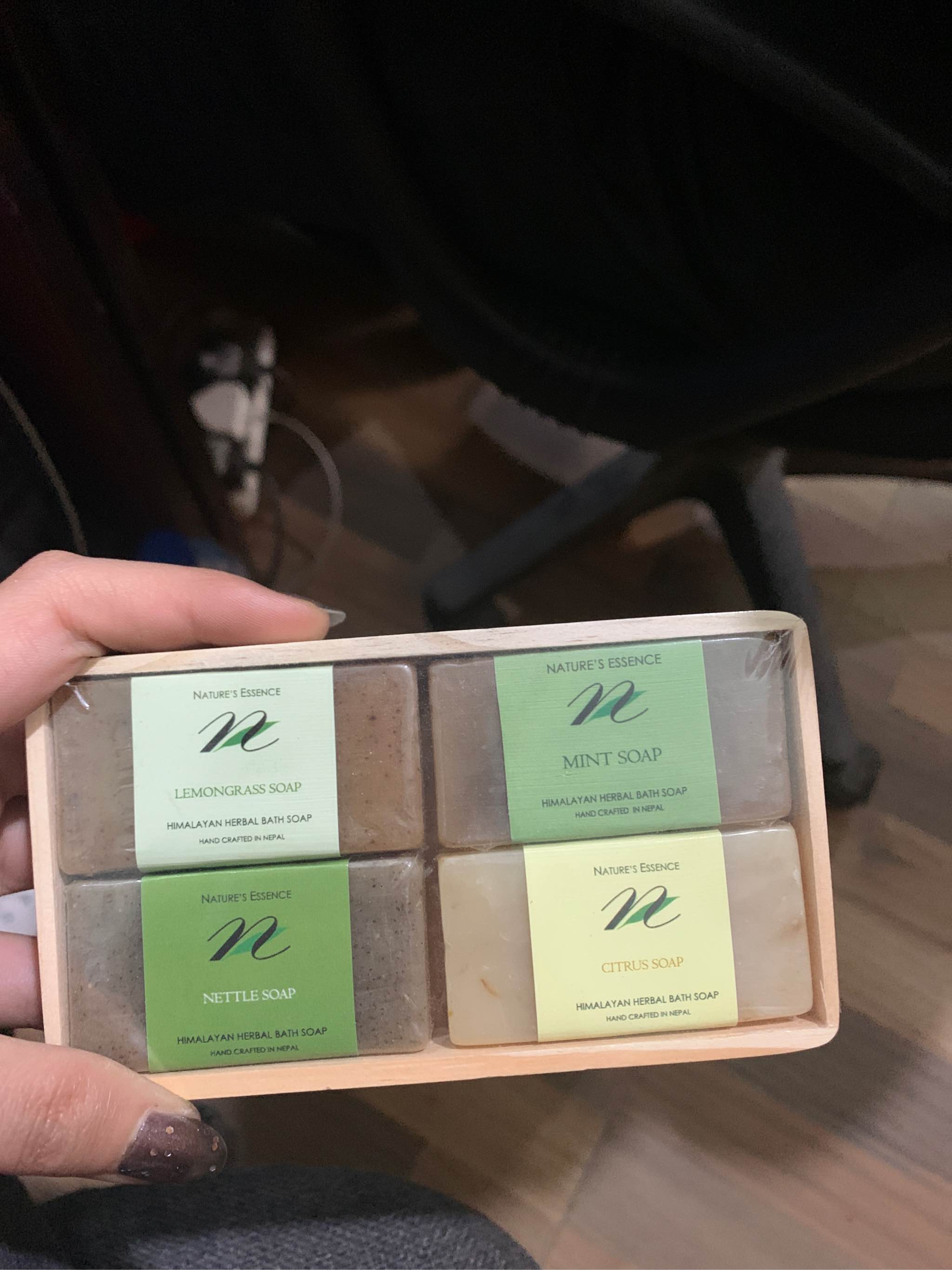 Nature's Essence Himalayan Herbal Bath Soap Set - Leaf Line(25 Gm soap- LG, Citrus, Nettle, Mint)