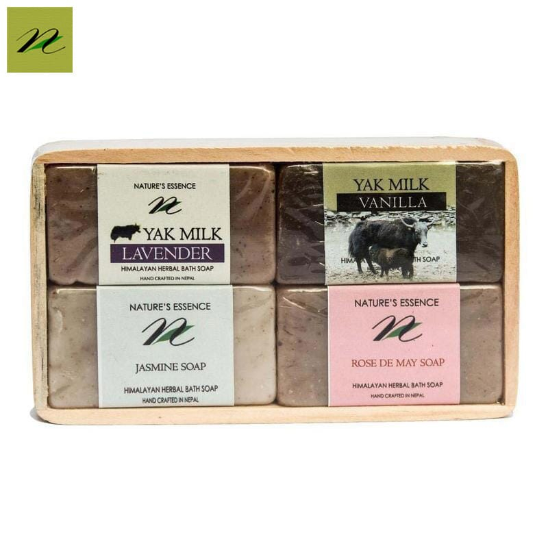 Nature's Essence Himalayan Herbal Bath Soap Set - Milk & Flower Line(25gm Lavender, Vanilla, Rose & Jasmine)