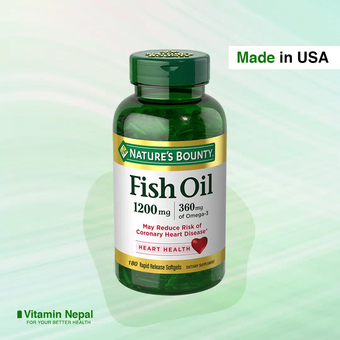 Nature’s Bounty Omega-3 Fish Oil – 180 Softgels