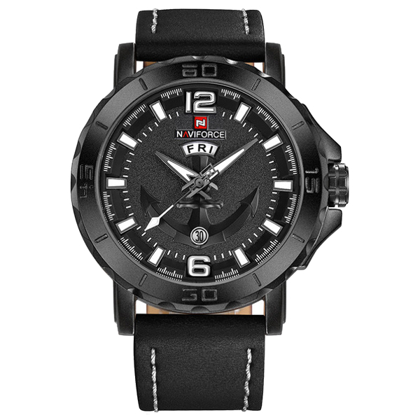 Naviforce Casual Quartz Watch Leather Strap-NF9122