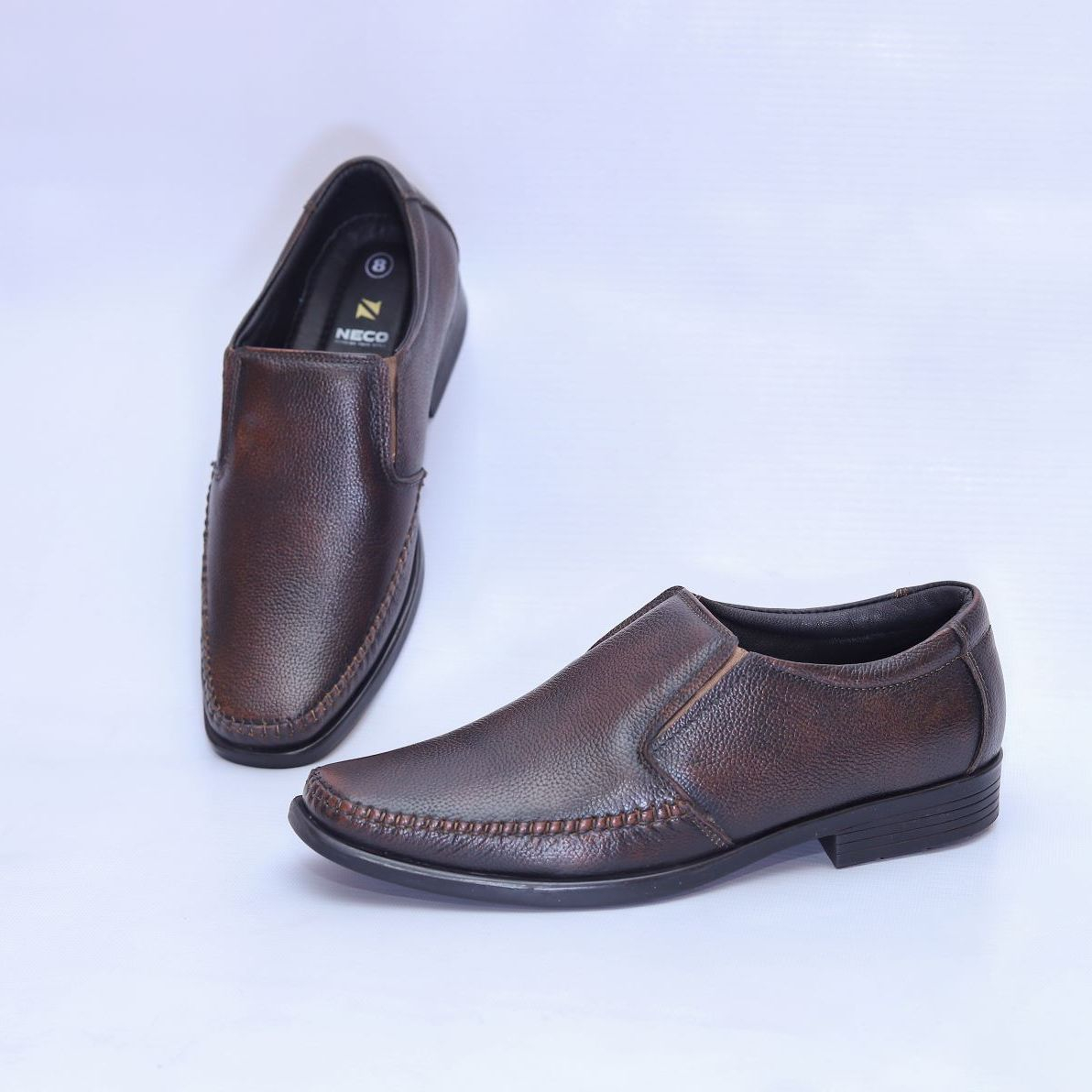 NECO Genuine Leather Semi - Formal Shoe For Men's ( 3283 )
