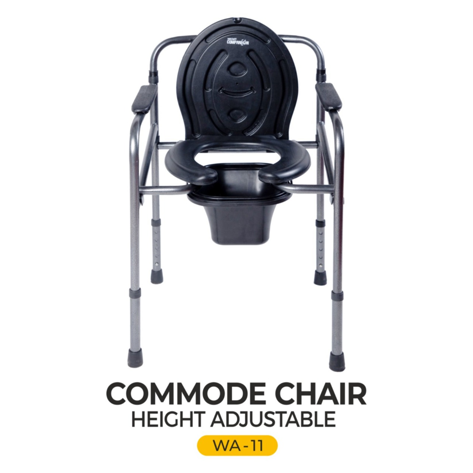 NEOLIFE Companion Commode Chair With Height Adjustable Premium Range