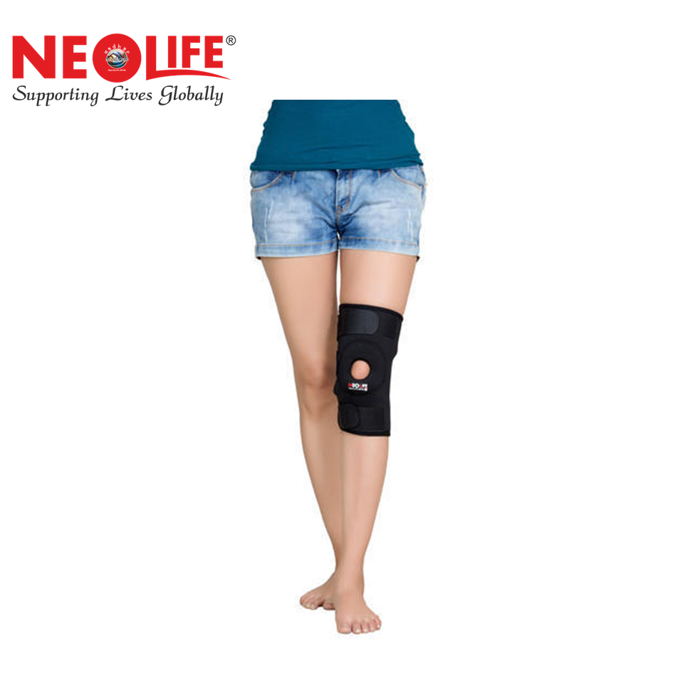 NEOLIFE Neoprene Premium Durable Knee Support For Supporting Knee Pain With Open Patella And Gel Ring For Extra Comfort