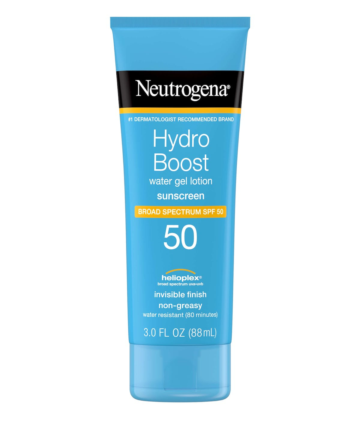 Neutrogena Hydro Boost Water Gel Non-Greasy Moisturizing Sunscreen Lotion with Broad Spectrum SPF 50, Water-Resistant, 3 fl. Oz