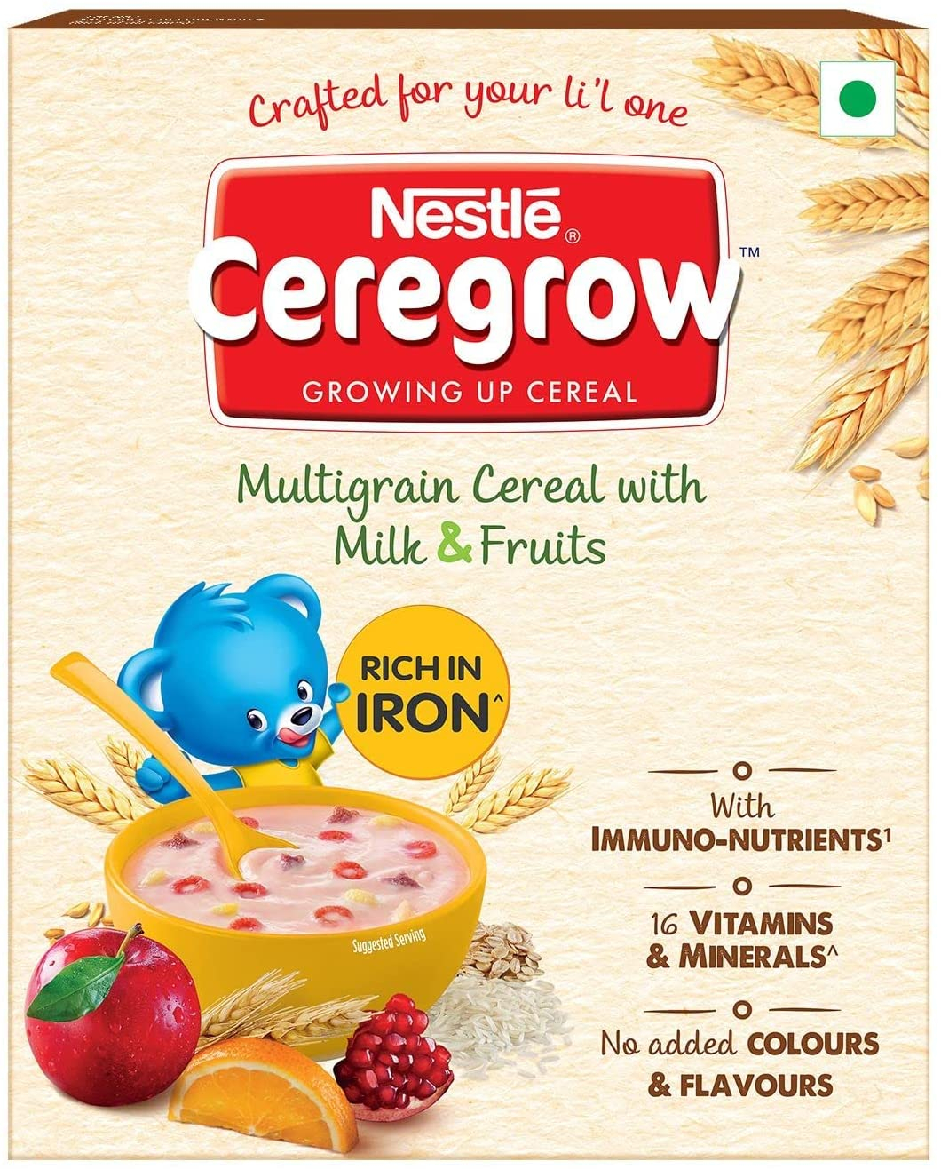 Nestle Ceregrow Multigrain Cereal With Milk & Fruit 24 M+ 300g