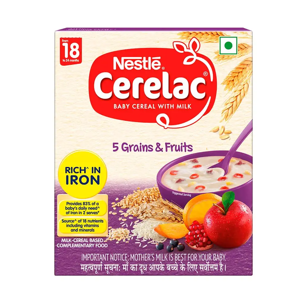 Nestle Cerelac 5 Grains & Fruits 300 Gm