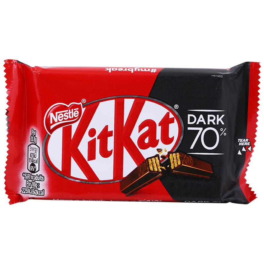 Nestle Kitkat Dark 70% 4 Finger Bar 41.5gm