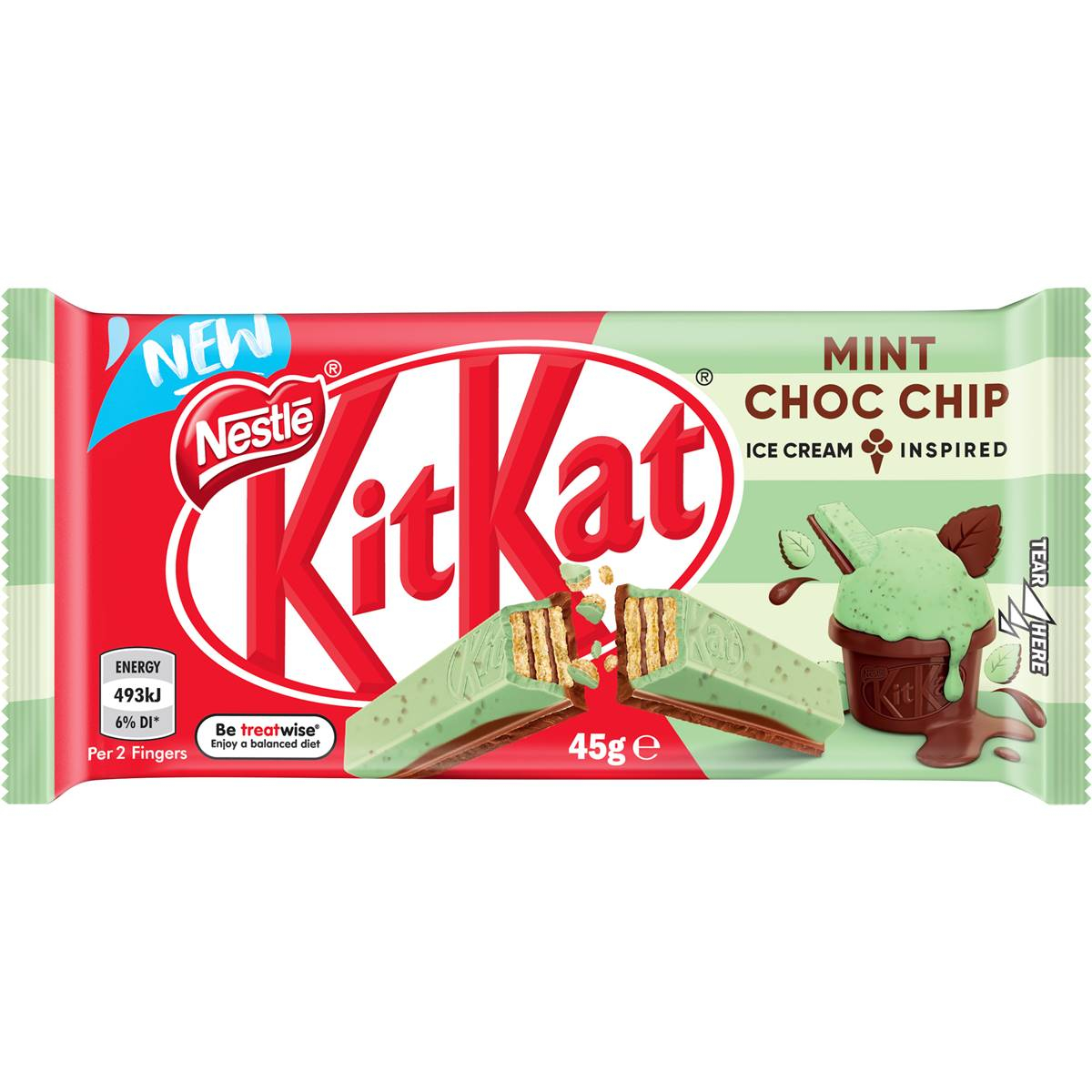Nestle Kitkat Mint Choco Chip 45gm