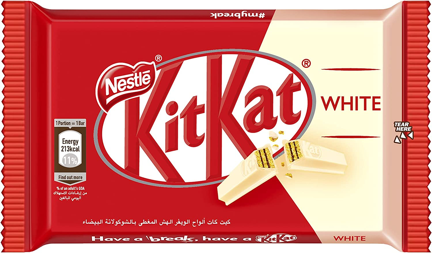 Nestle KitKat White 4 Finger Bar 41.5gm