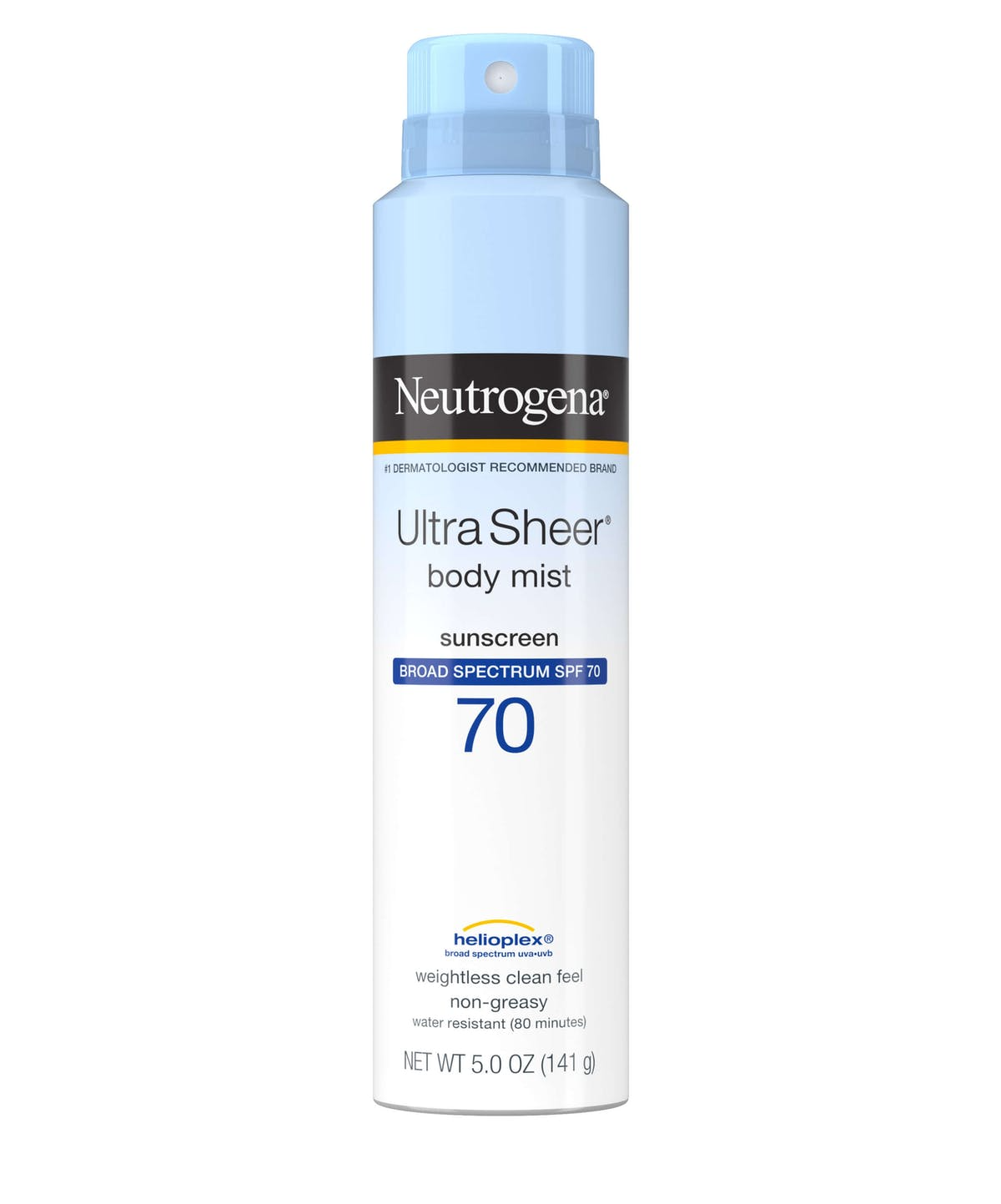 Neutrogena Ultra Sheer Lightweight Sunscreen Spray, SPF 70, 141g