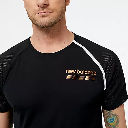 New Balance Accelerate Pacer Short Sleeve Mt31241 BK