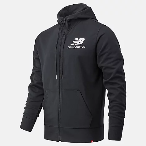 NEW BALANCE Men's 11 Reviews NB Essentials Stacked Full Zip Hoodie -MJ03558BK-S