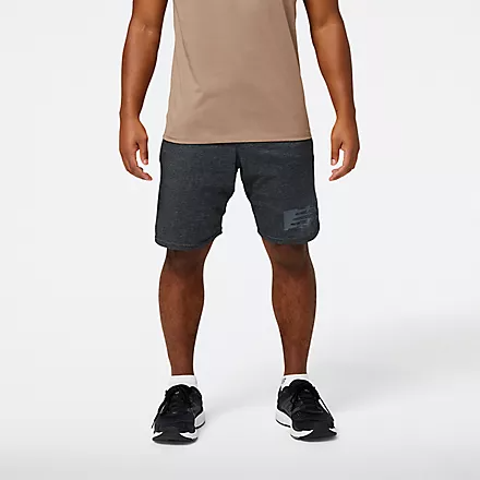 New Balance Heathertech Knit Short Ms21073 BKH