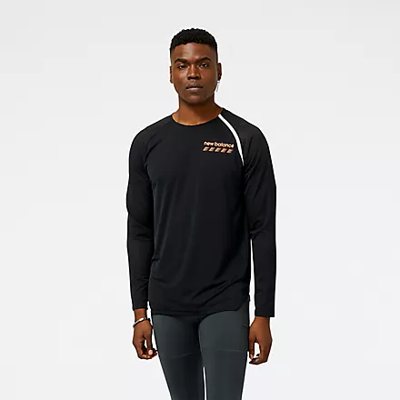 New Balance Accelerate Pacer Long Sleeve Mt31242 BK