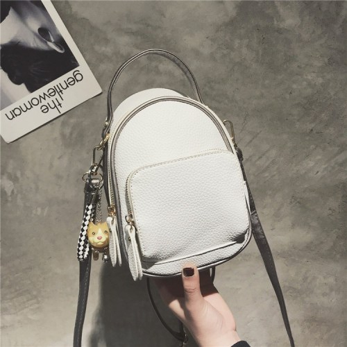 Cute Pu Leather Front Pocket Stylish Ladies Handbags Crossbody Bags White 41001733	