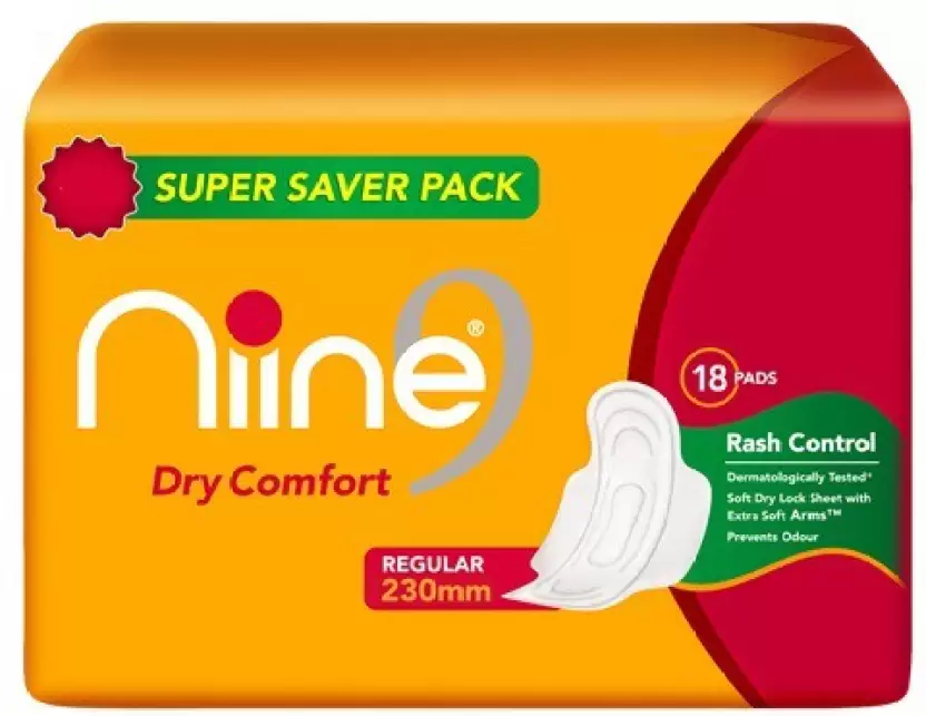 Nine Sanitary Dry Comfort 18pads 230mm Regular