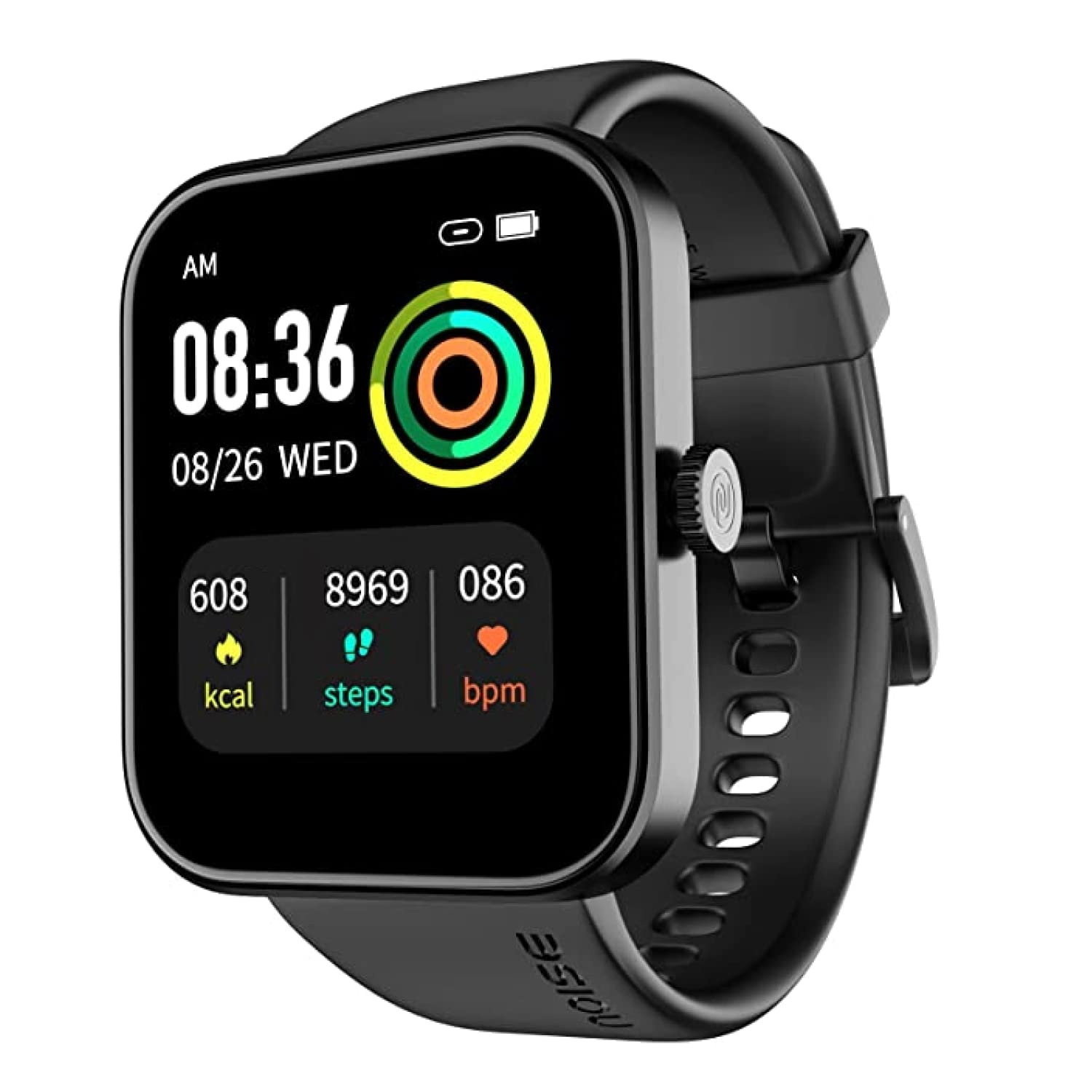 Noise ColorFit Pulse Grand Smart Watch with 1.69"(4.29cm) HD Display, 60 Sports Modes, 150 Watch Faces, Fast Charge, Spo2, Stress, Sleep, Heart Rate Monitoring & IP68 Waterproof