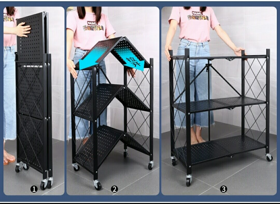 Laughing Buddha - Nordic Folding Kitchen Racks (HP95-776H)