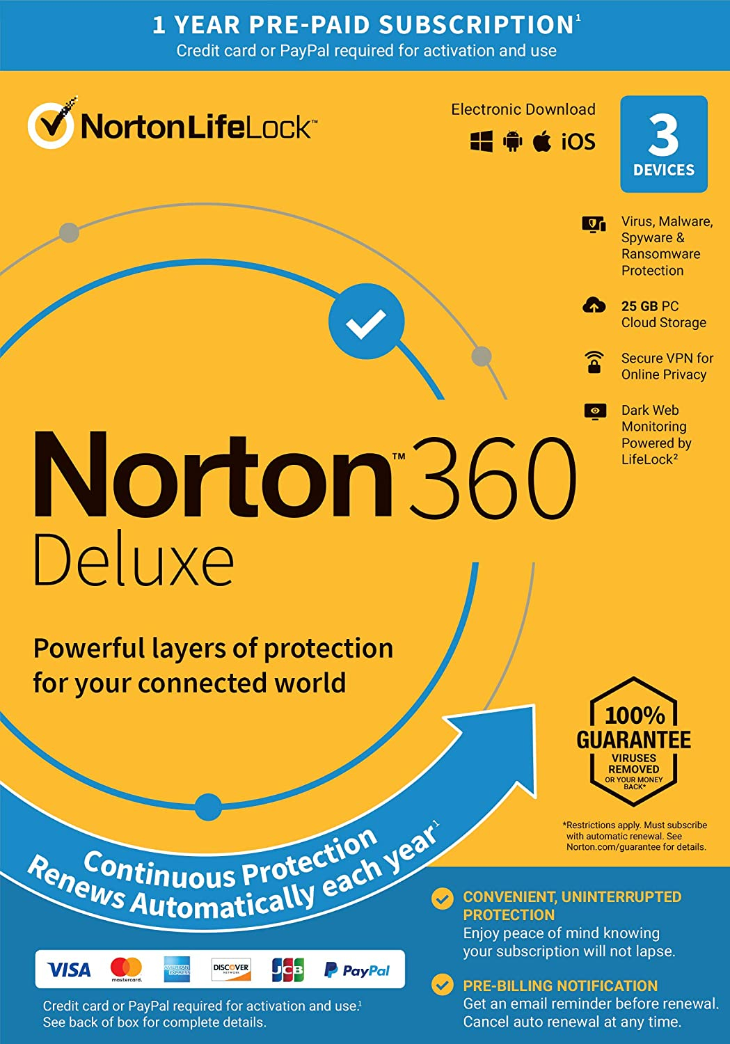 Norton 360 Premium, 2023 Ready, Antivirus software for 10 Devices-3Year Validity