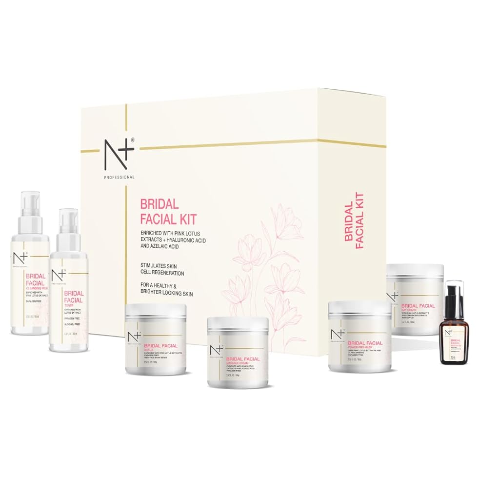 N Plus Bridal Kit - Enriched with pink lotus extracts + Hyaluronic acid & Azelaic acid, For a healthy & Brighter looking skin