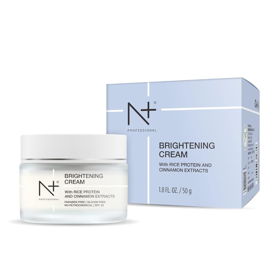 N Plus Brightening Cream 50gm - With Rice Protein and Cinnamon Extracts - SPF 20
