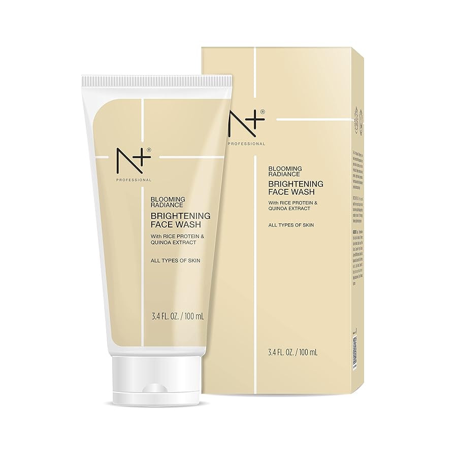 N Plus Brightening Face Wash 100ml - Enriched with Rice Protein & Quinoa Extract.