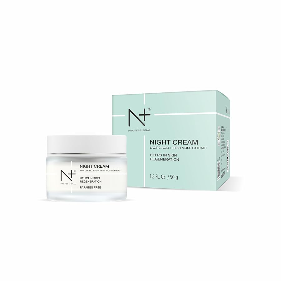 N Plus Night Cream 50gm - With Lactic Acid and Irish Moss Extract, Helps In Skin Regeneration