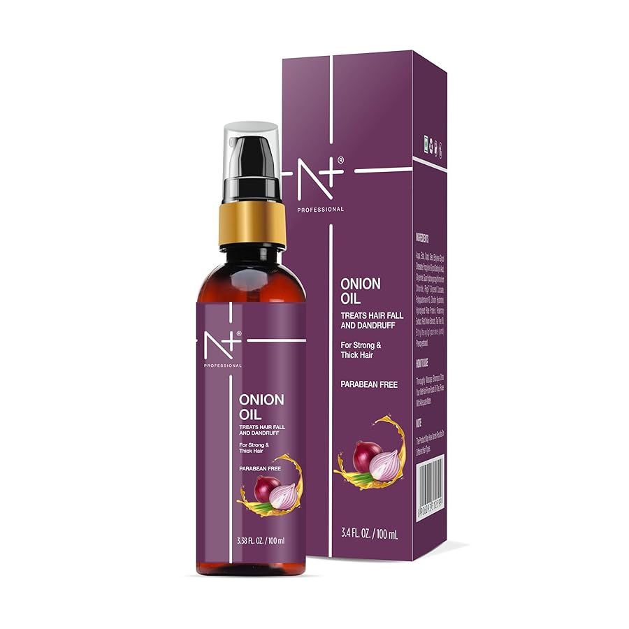 N Plus Onion Hair Oil 100gm - Treats Hairfall And Dandruff