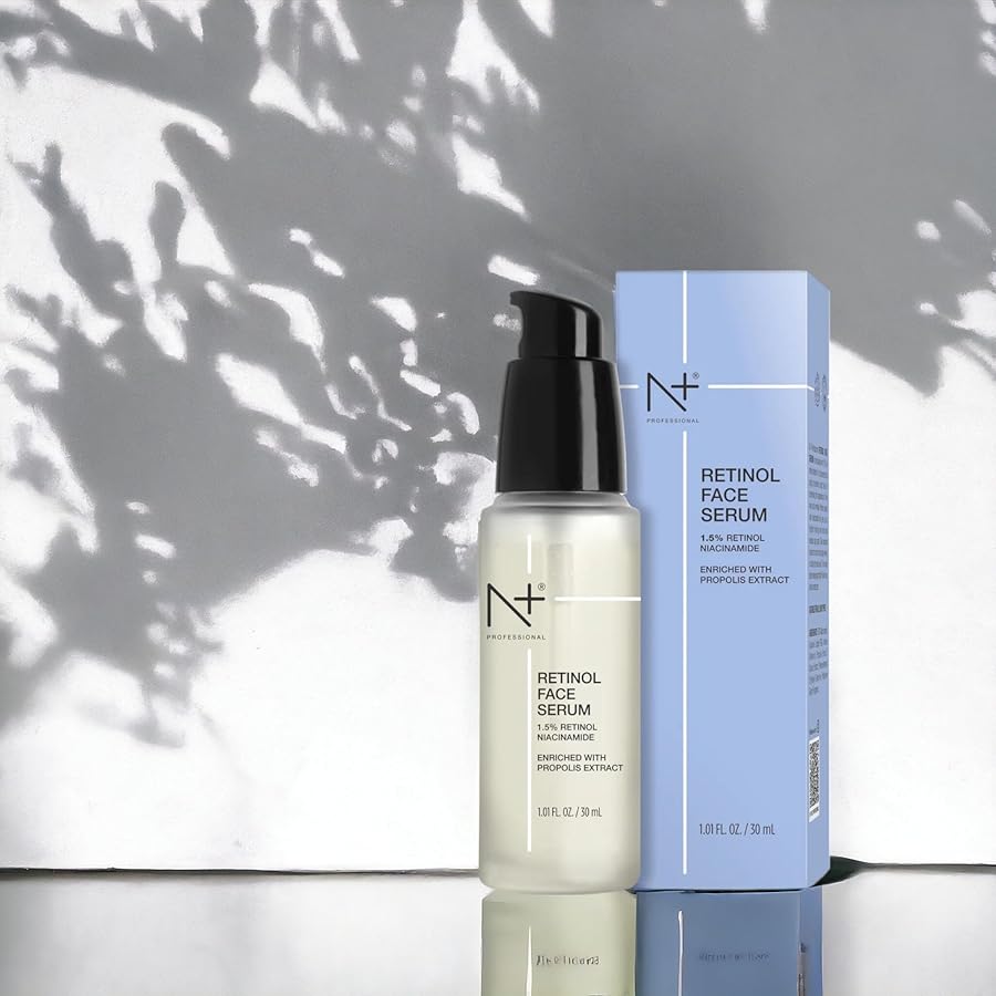 N Plus Retinol Face Serum 30ml - For Anti-Aging, Brighter Looking Skin and Reducing Age Spots, Paraben Free