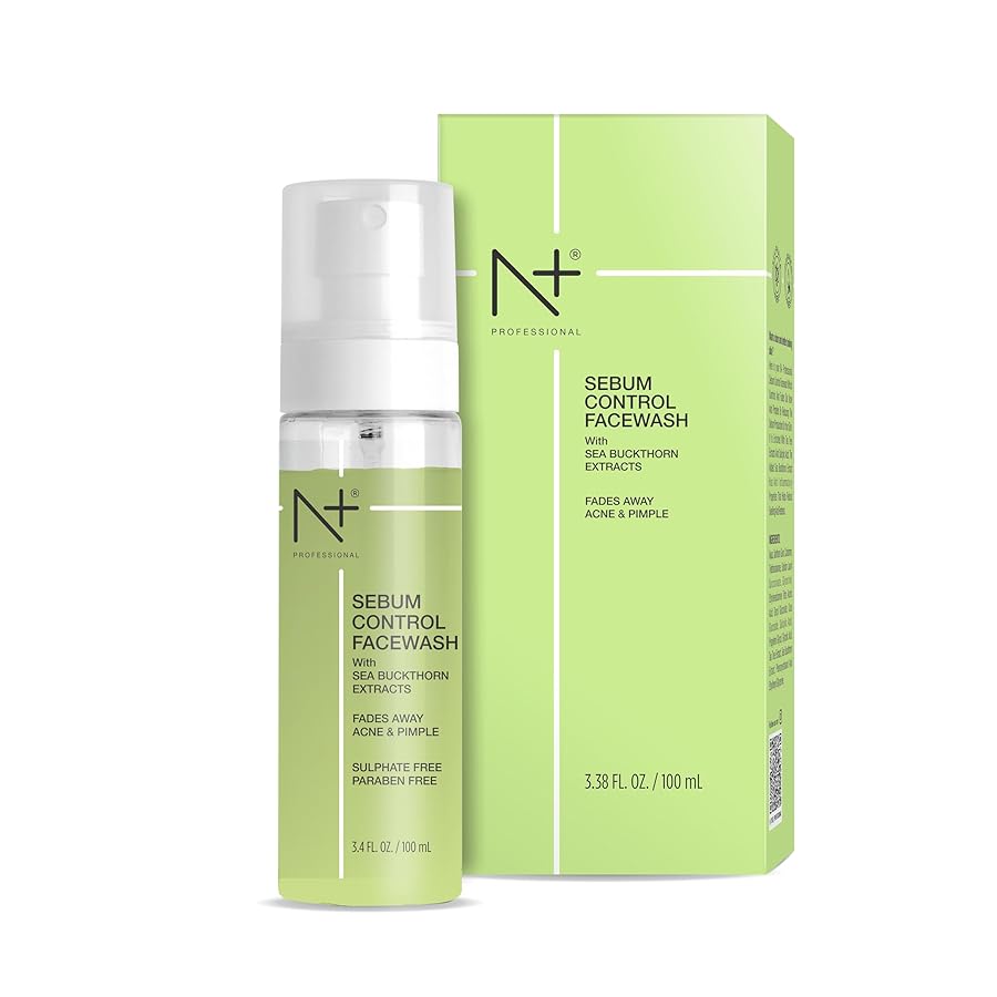 N Plus Sebum Control Face Wash 100ml - Fades Away Acne and Pimples