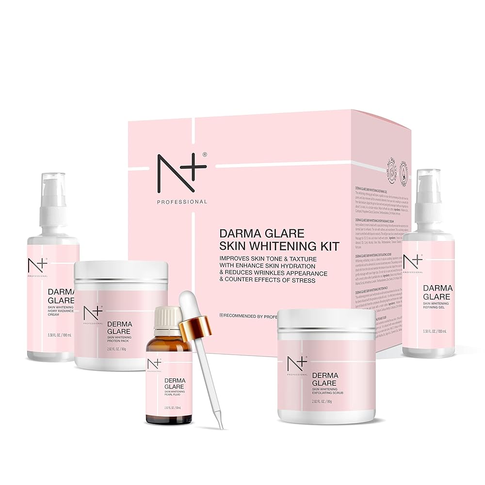 N Plus Derma Glare Skin Whitening Kit - Advanced Whitening Treatment For Women