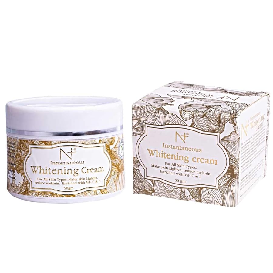 N Plus Whitening Cream 50gm - Make skin Lighten, reduce melanin - Enriched With Vitamin C and E