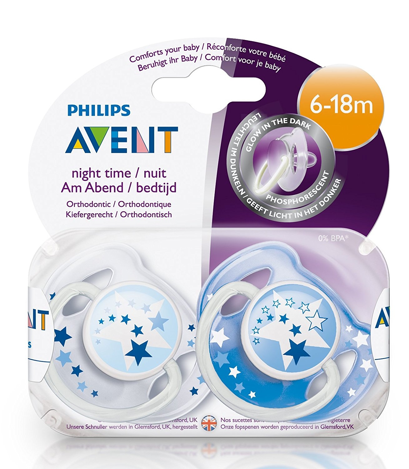 Philips Avent Night Time Soother 6-18M, SCF176/22