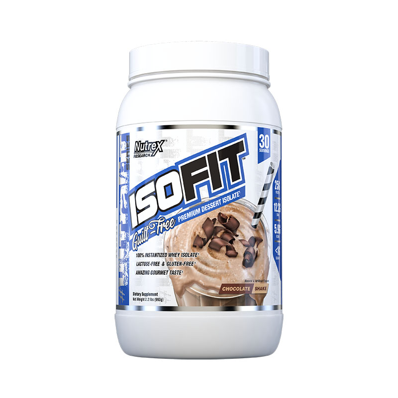 Nutrex Research IsoFit | Whey Protein Powder Instantized 100% Whey Protein Isolate | Muscle Recovery, Lactose-Free, Gluten-Free | 2.2lbs/0.99kg