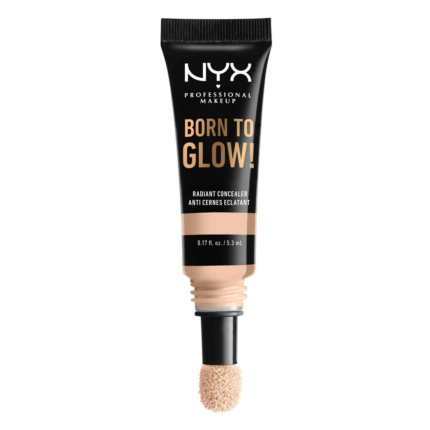 NYX PROFESSIONAL MAKEUP Born To Glow Radiant Concealer, Medium Coverage - Light Ivory