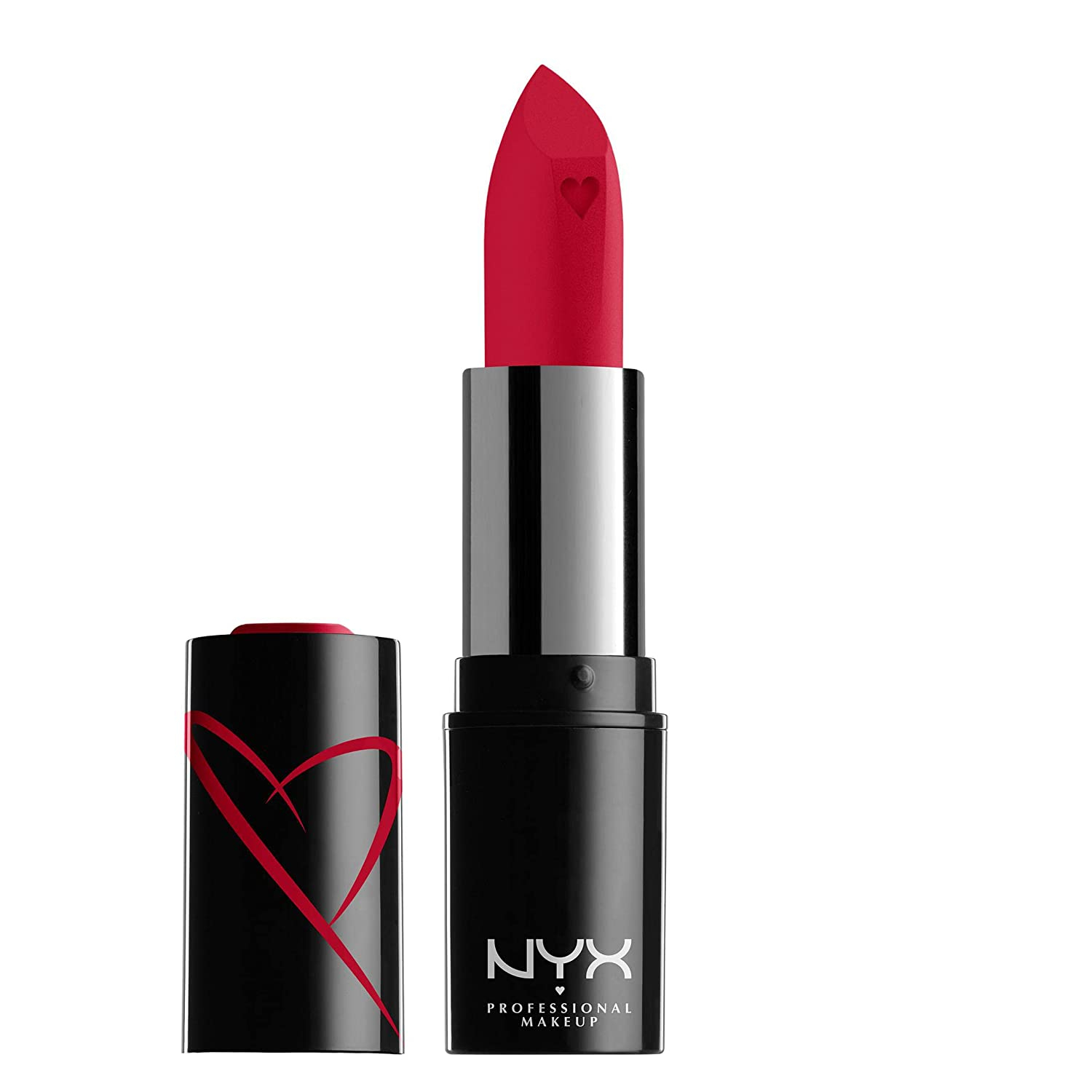 NYX PROFESSIONAL MAKEUP Shout Loud Satin Lipstick, Infused With Shea Butter-True Red