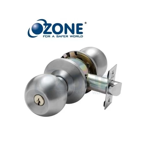 Ozone Knob Lock with Key Operation & Push Button - SSS