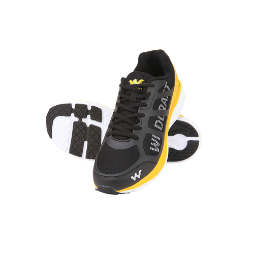 Wildcraft Men's Travel Shoes Ogden -US 6-black/yellow