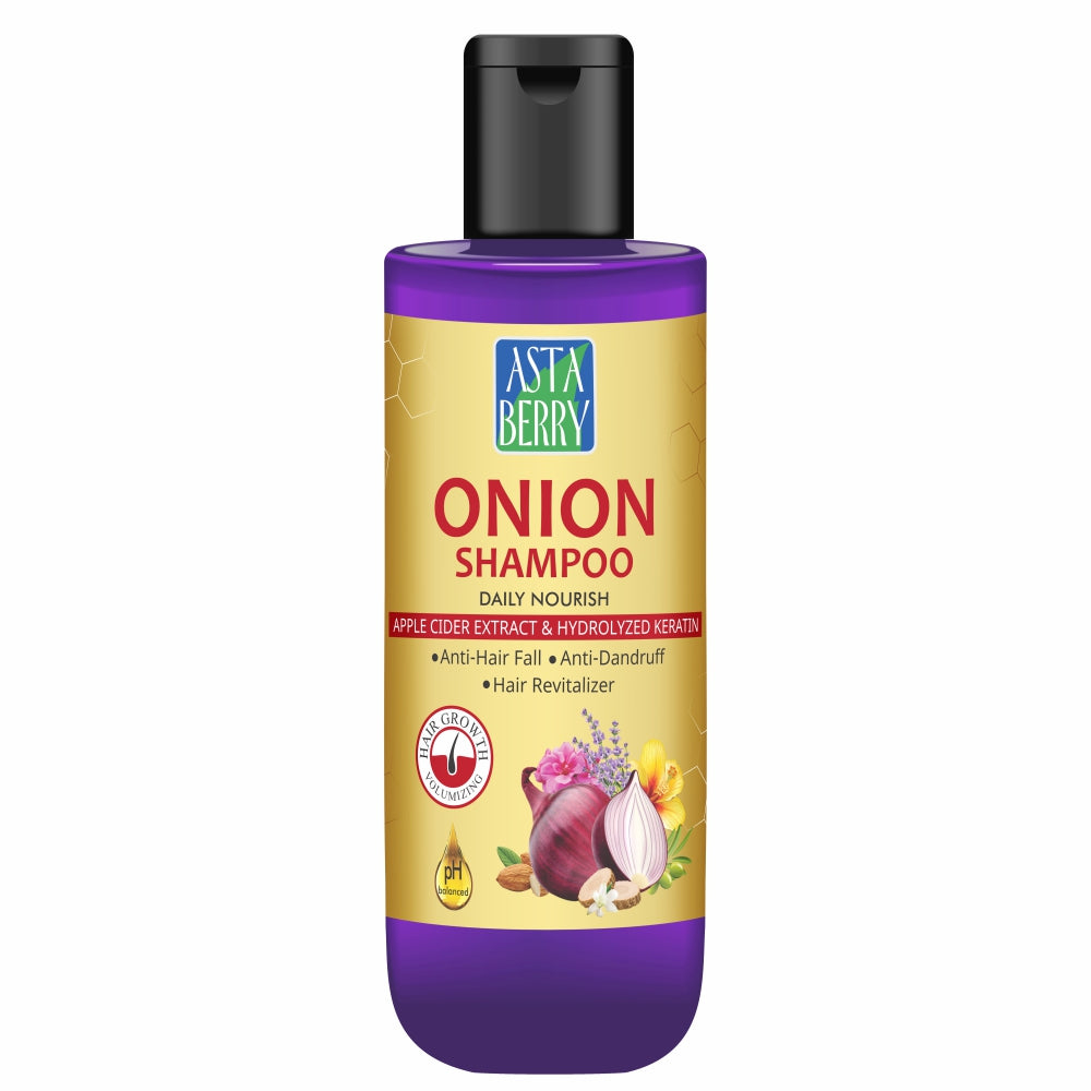 Astaberry Onion Shampoo For Hair Growth | Anti-Hair Fall Shampoo | 100ml