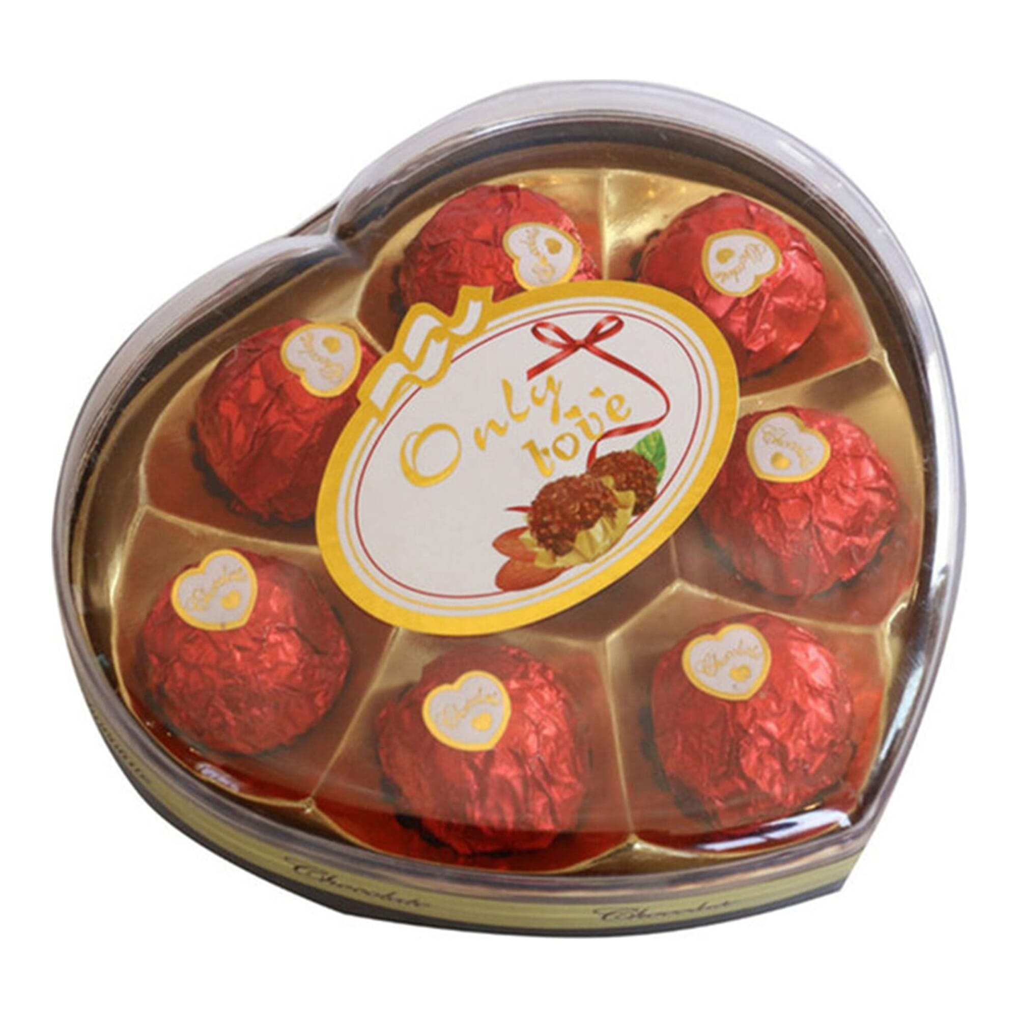 Only Love Chocolate 8 Pcs Heart Red 100 gm