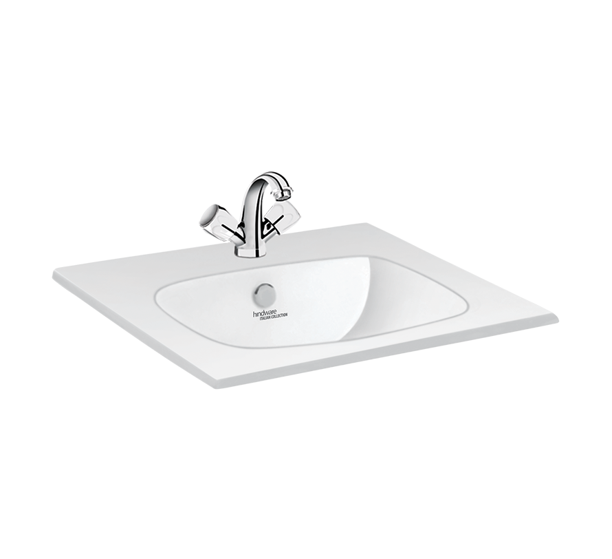Hindware Optra 91008 Counter Top Wash Basin 57 × 48 × 21 cm